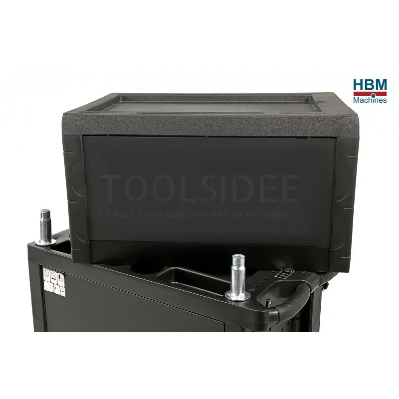 HBM Armoire à outils à 4 tiroirs - ROUGE