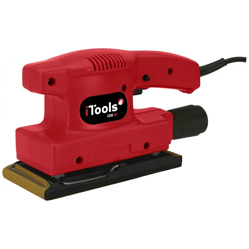 Pack 5 Outils Visseuse 12V + Meuleuse 500W + Perceuse 500W + Scie sauteuse 350W + Ponceuse 135W + Boite à outils ITOOLS