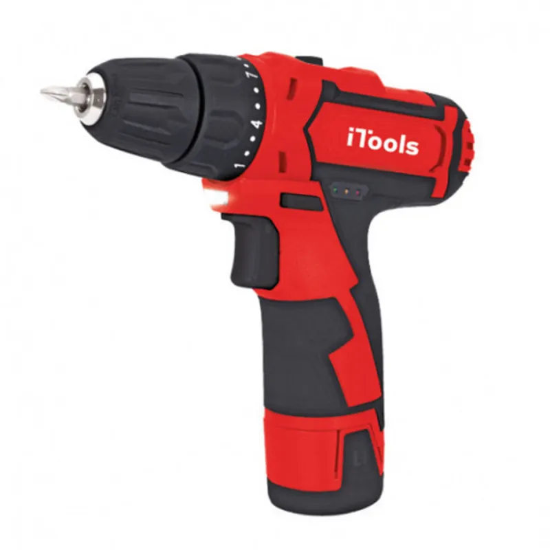 Pack 5 Outils Visseuse 12V + Meuleuse 500W + Perceuse 500W + Scie sauteuse 350W + Ponceuse 135W + Boite à outils ITOOLS