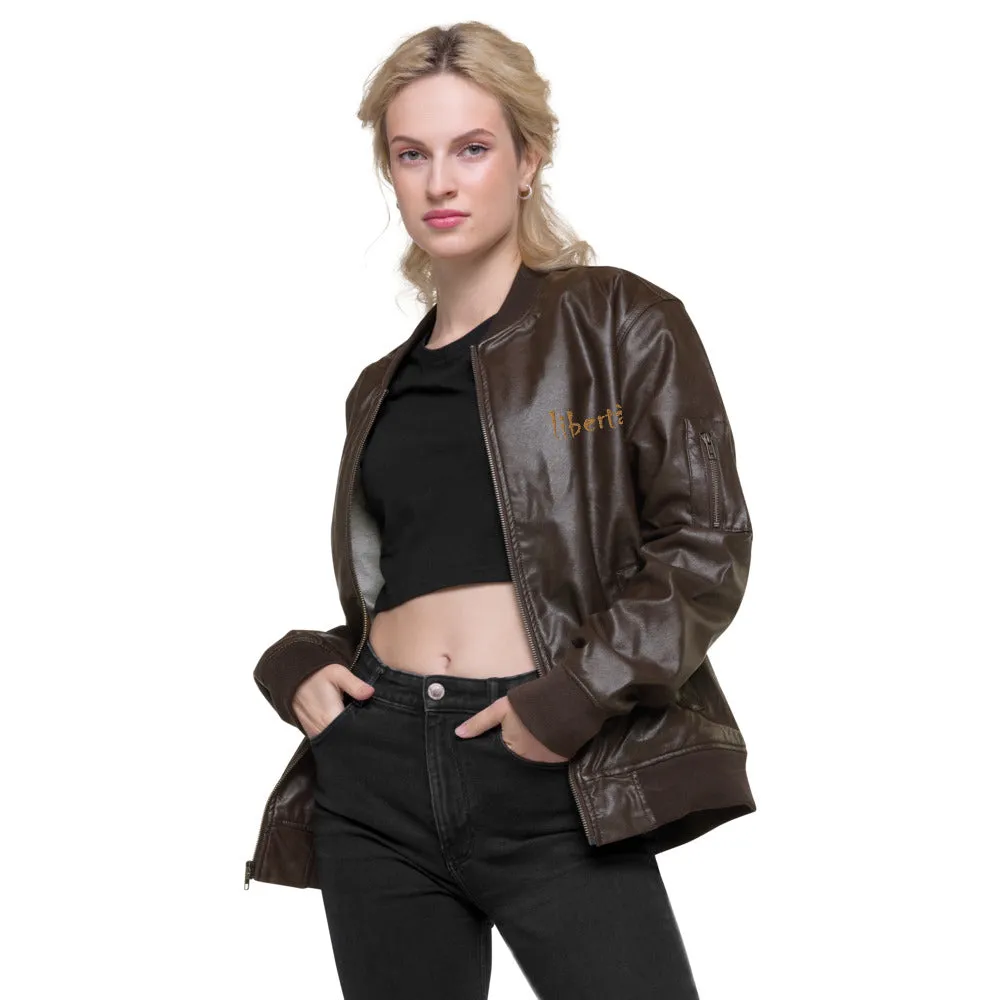 Veste Bomber en cuir Libertà