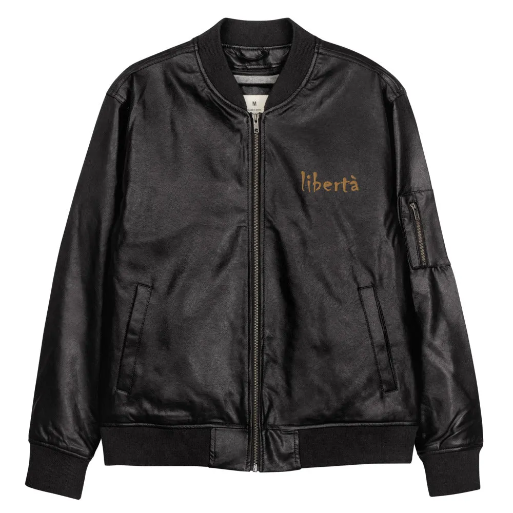 Veste Bomber en cuir Libertà