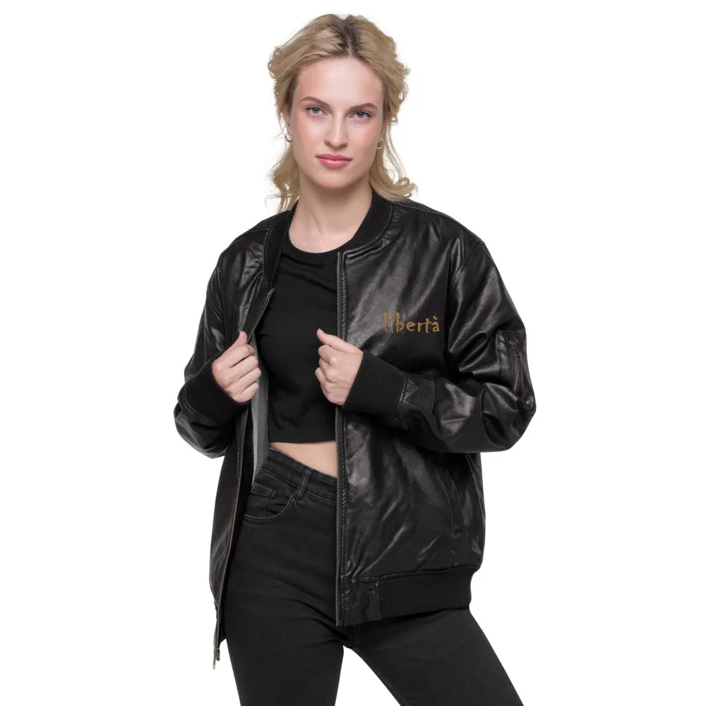 Veste Bomber en cuir Libertà