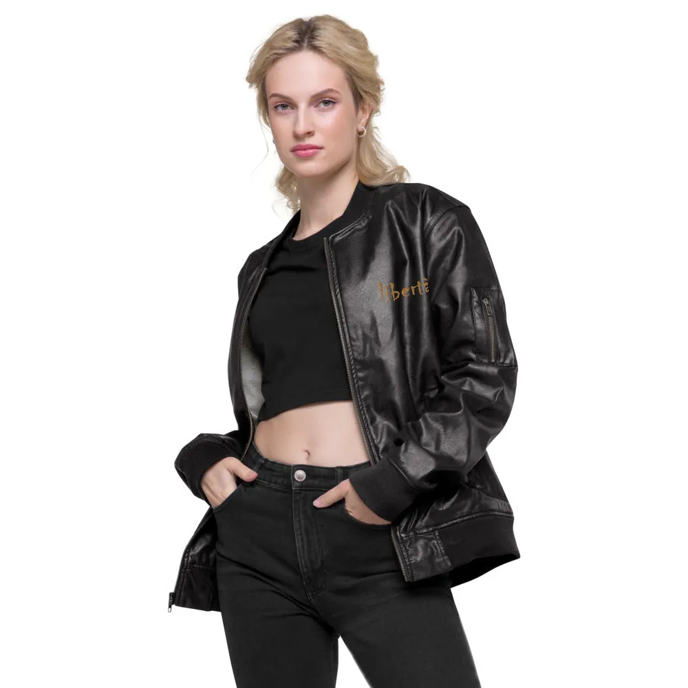 Veste Bomber en cuir Libertà